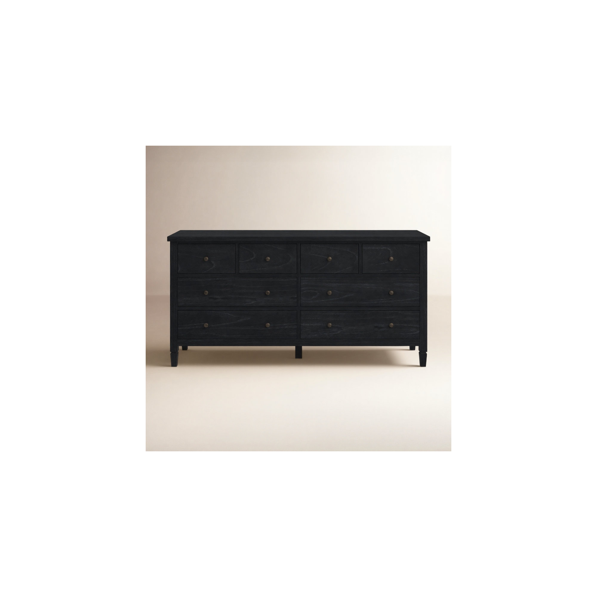Charleston 8 - Drawer Dresser, Washed Black