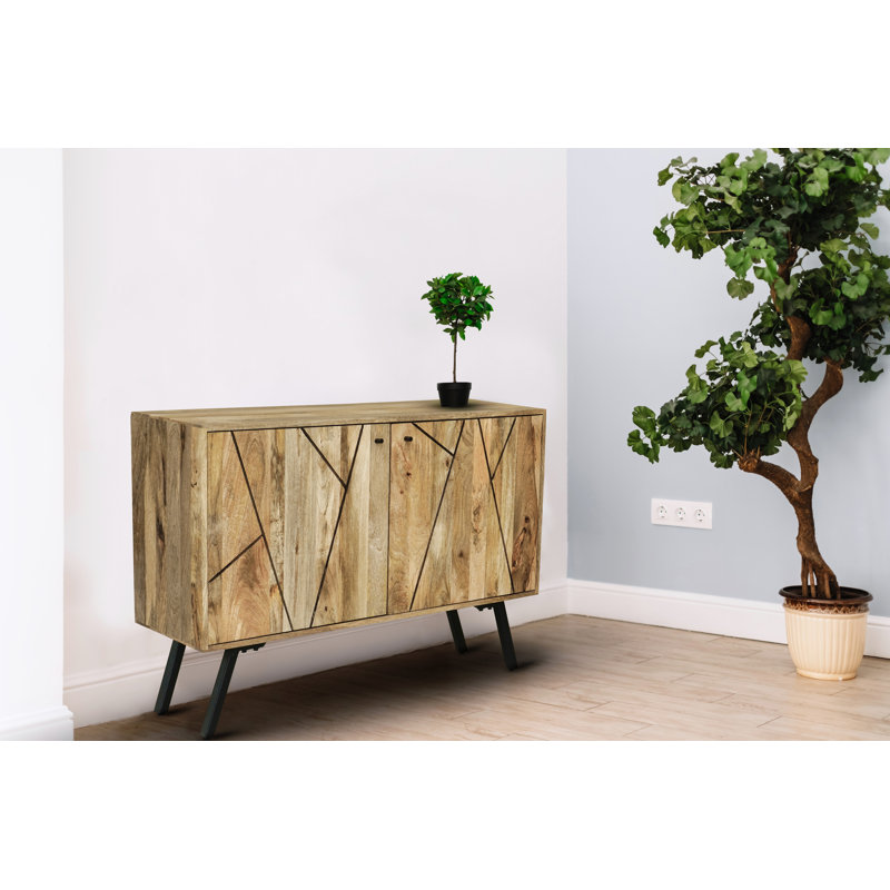 Saul 110cm 2 Door Sideboard - Mango Wood