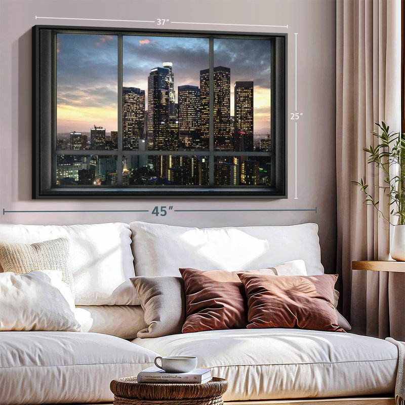 «Evening In LA Wall Art Wall Art», H 9 po x l 13 po