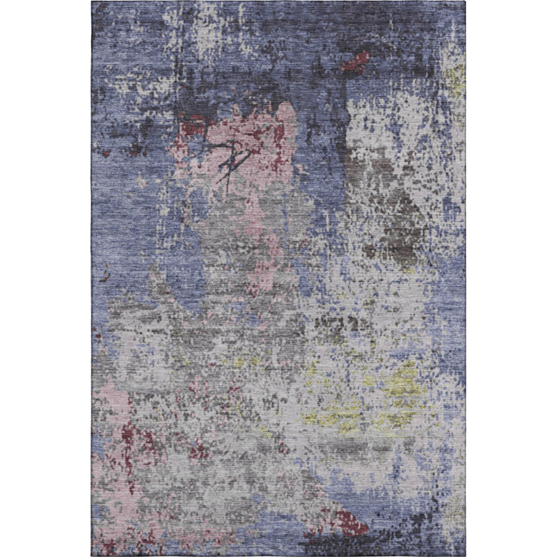 Premium Machine Washable Brandes AMF1911 Abstract Rug, Rectangle 9' x 12'