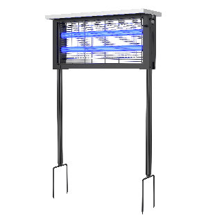 Solar Mosquito Killer Lamp With Solar Panel Rechargeable Fly Zapper Outdoor And Indoor Use