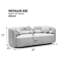 Blanc moderne pour appartement, canapé 3 places, siège confortable et minimaliste, siège avec coussins moelleux-118277628-118277627