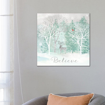 Peace on Earth Silver I 1 Piece Wrapped Canvas Painting