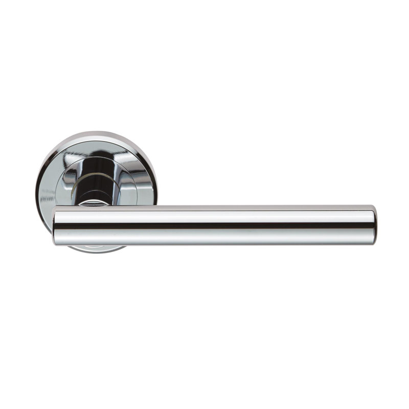 Valarie Latch Door Handle, Polished Chrome