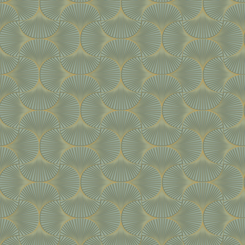 Millbourne Geometric Shapes Double Roll, Green Agate