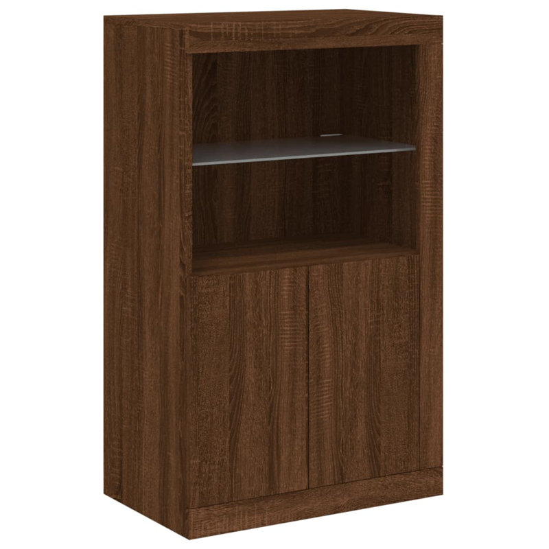 Baraa Rectangle Accent Cabinet, Brown Oak