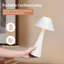 Lampe de table rechargeable en fer forgé avec gradation continue et charge USB-C-1215629201