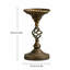 Porte-bougie spirale en métal patiné-130802646