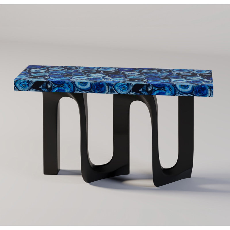 Arches De Forme Console Table, Blue Agate