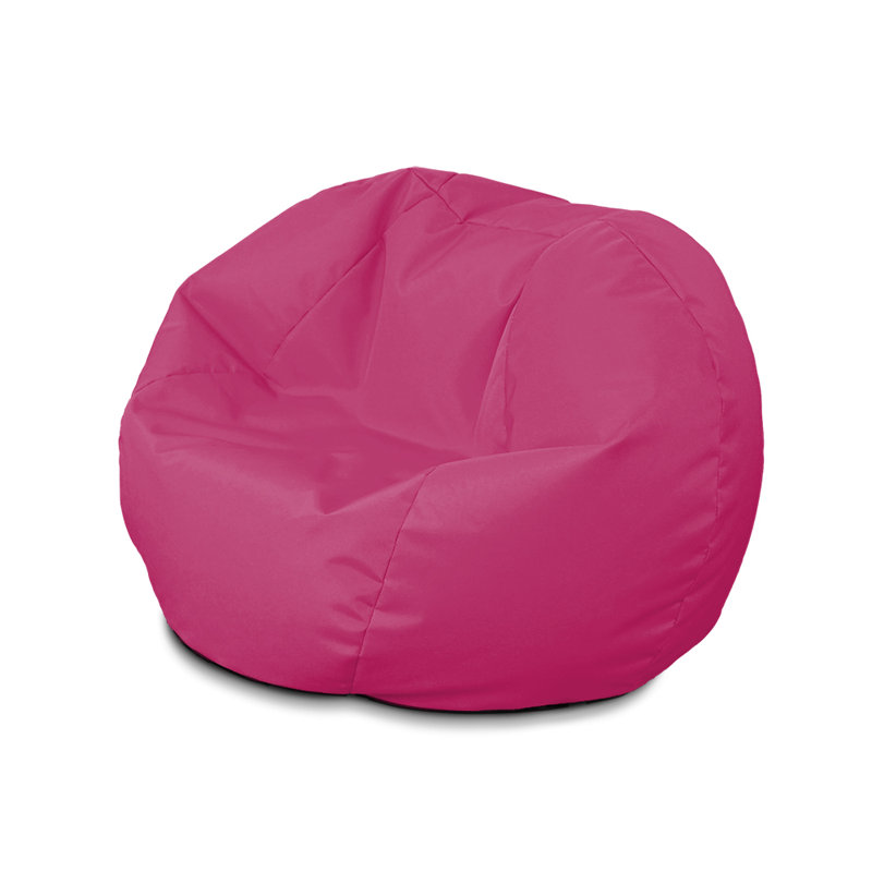 Polyester Outdoor Friendly Refillable Classic Bean Bag, Pink