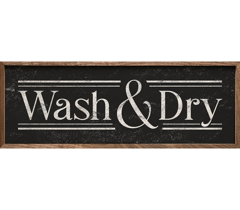 Wash And Dry Lines - noir, H 8 po x l 24 po
