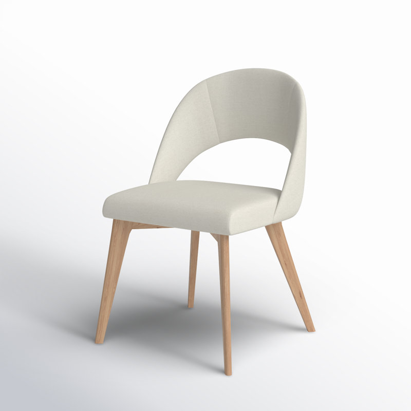 Rorey Linen Side Chair, Ivory