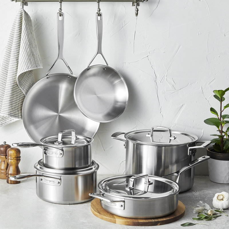 Batterie de cuisine en acier inoxydable 5 pièces Demeyere Essential 5 5 plis
