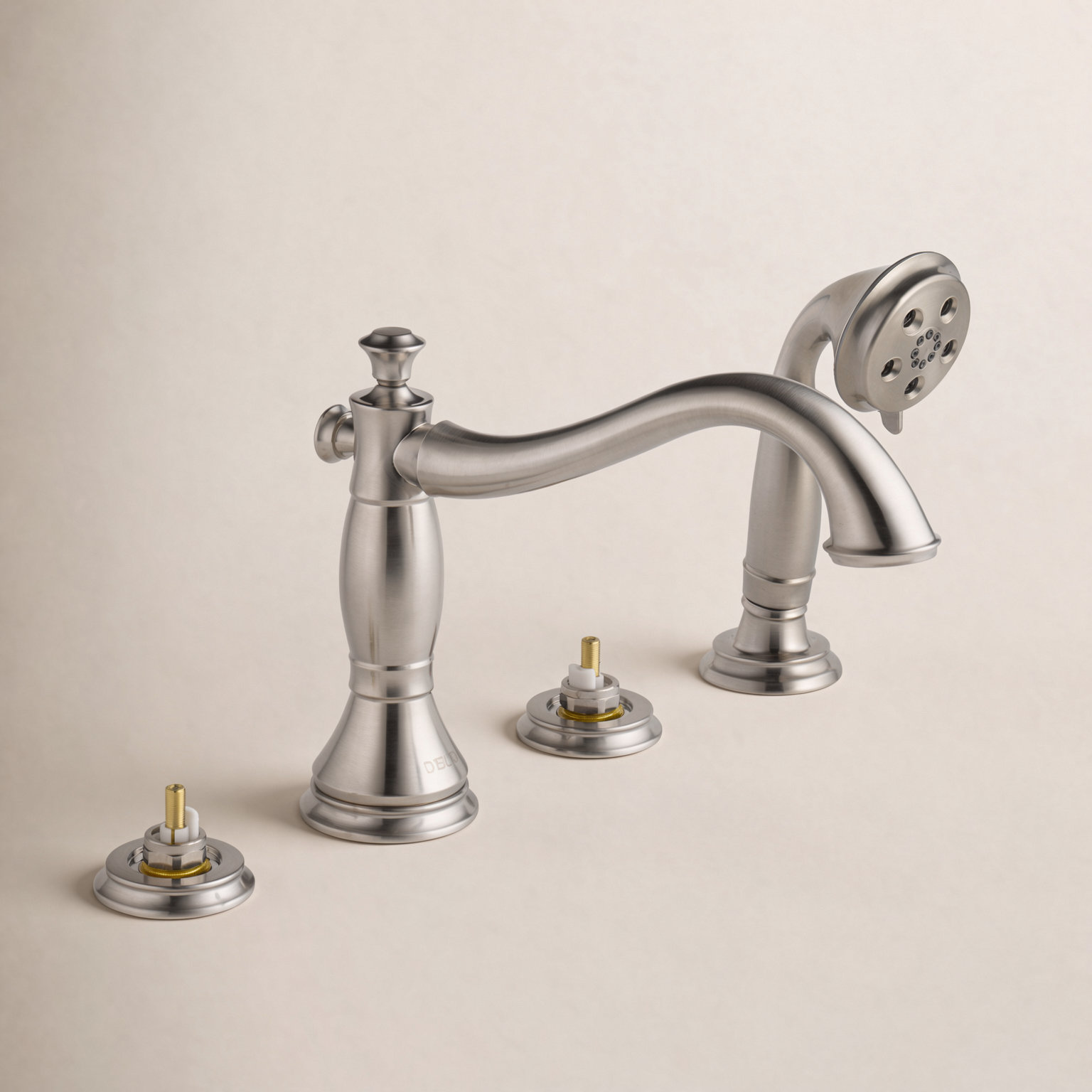 Cassidy™ Deck Roman Tub Faucet with Diverter, Stainless Steel