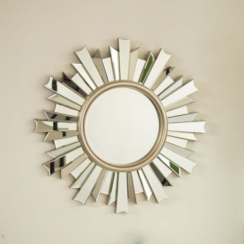 Wall-mounted Sunburst-shaped  Mirror