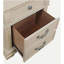 Table de chevet 1pc blanc antique