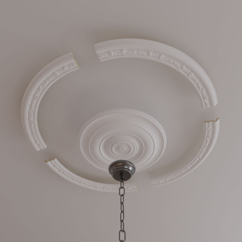Ensemble d'anneaux de plafond Watford 36 po x P 29 po x l 3 1/4 po x P 1 po, Paquet de 4 (forme un cercle complet)