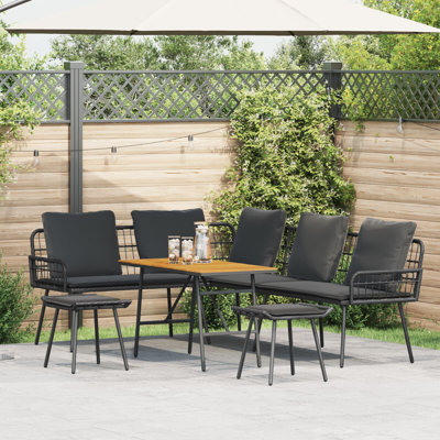 Rectangular 3 - Piece 4 - Person 110Cm L Outdoor Table Set