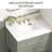 30" Premium White Quartz Backsplash for Bathroom Vanity Top