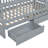 Twin Size Wood Daybed With Fence Guardrails And 2 Drawers, Split Into Independent Floor Bed & Daybed-93433038