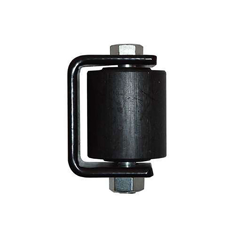 2-Inch Black Side Roller with Bracket for Sliding Gates