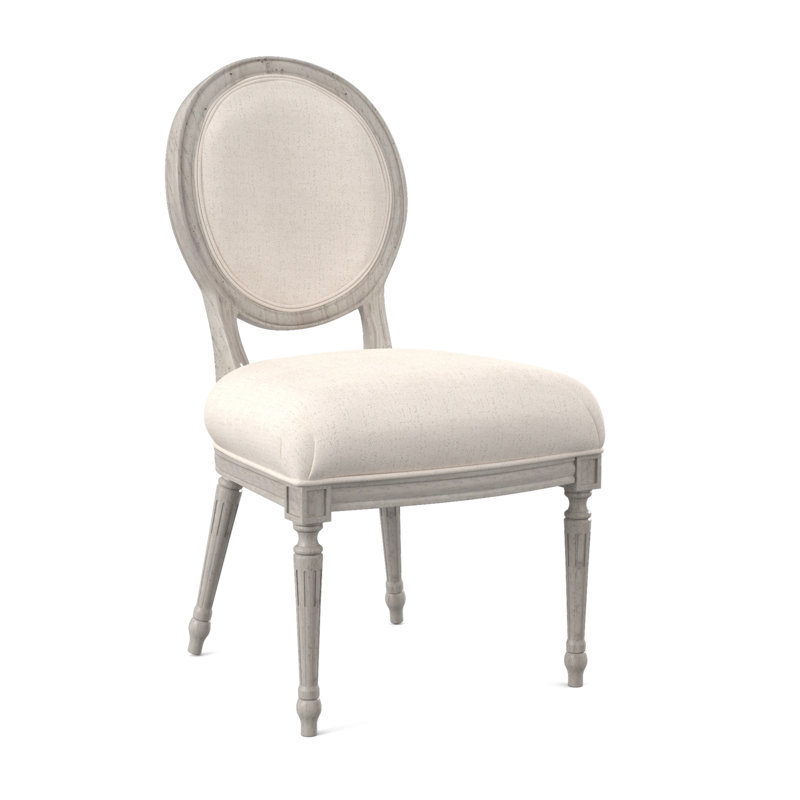 Chaise d'appoint Dauphin, Bisque, Ivoire de Venise