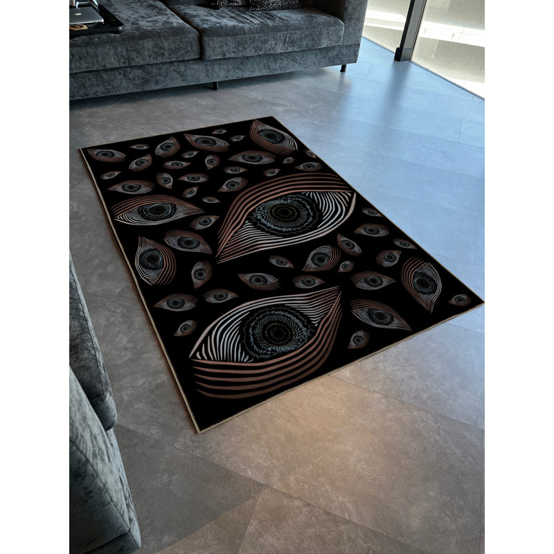 Tapis décoratif moderne Mira, Rectangle 4 pi 11,06 po x 9 pi 10,11 po