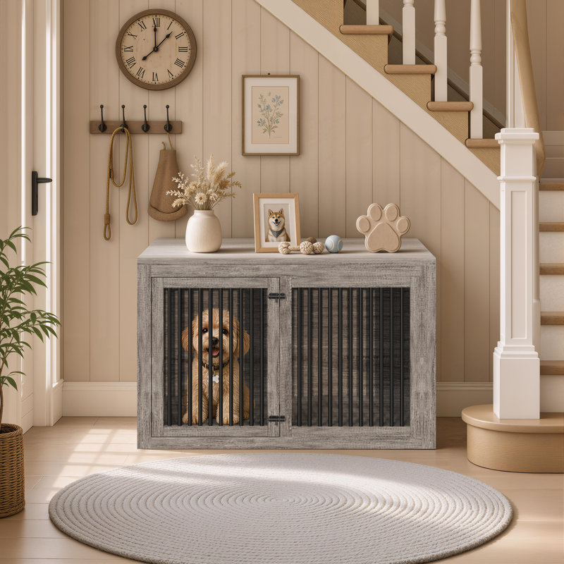 Cage pour chien Aletza, Gris