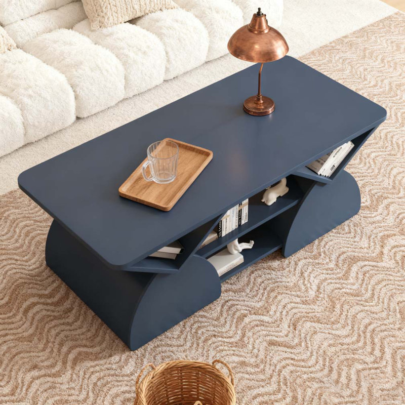 Modern Coffee Table, Blue