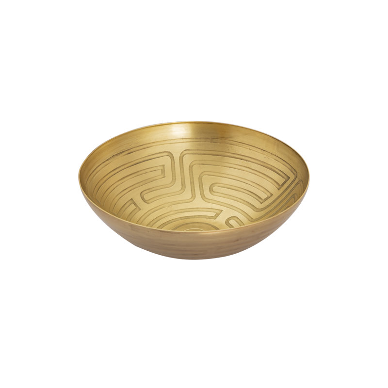 Ensemble de 3 bols en laiton Maze, Laiton antique