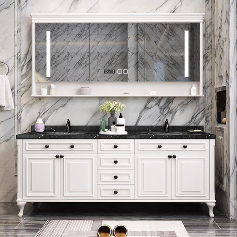 American-style light luxury villa bathroom Vanity, 75"