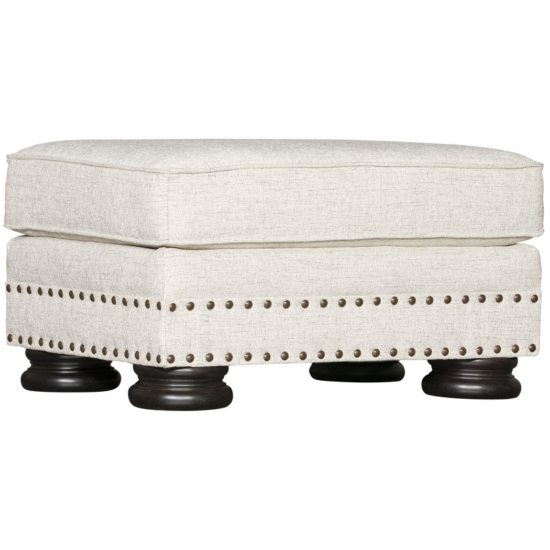 Foster Upholstered Ottoman, Flax 1391-012, Mocha