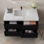 Ensemble de meuble-lavabo simple, autoportant et mural-482604371