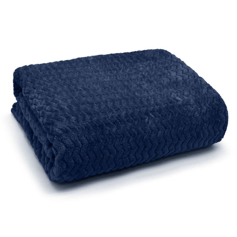 Emmrie Throw Blanket, Navy