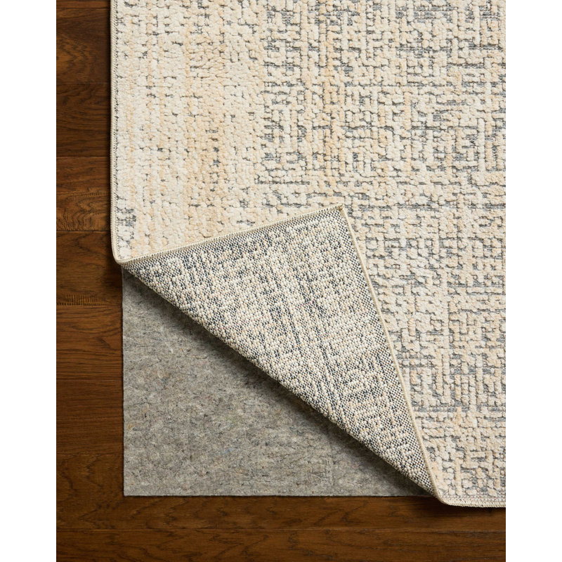 Tapis naturel / ardoise Amber Lewis x Loloi Bexley, Tapis de couloir 2 pi 7 po x 8 pi