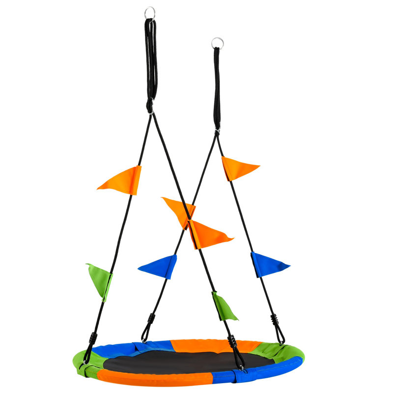 Freeport Park Web / Saucer Swing Swing Seat with Mounting Hangers and Chains