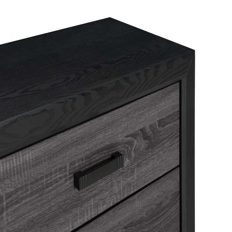 Commode grise et noire
