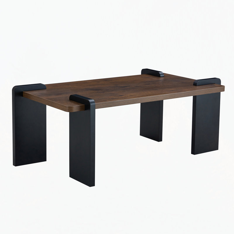 Table basse en panneau de fibres à densité moyenne, convenant aux salons minimalistes modernes et aux espaces de loisirs