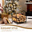 Hubertine 49cm W Metal Log Rack