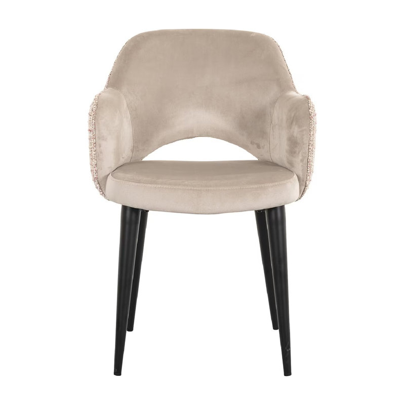 20'' H Upholstered Metal Armchair