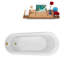 1650mm x 759.5mm Freestanding Soaking Acrylic Bathtub-1828465760
