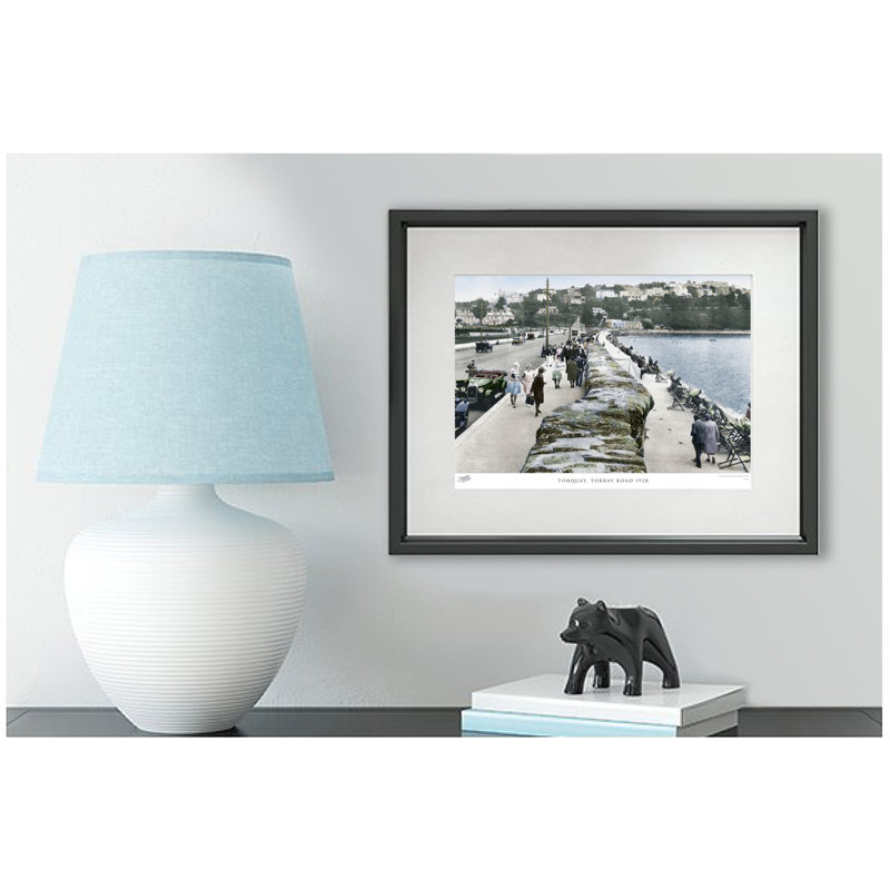Torquay, Torbay Road 1928 by Francis Frith - Single Picture Frame Print, 28cm H x 36cm W x 2.3cm D
