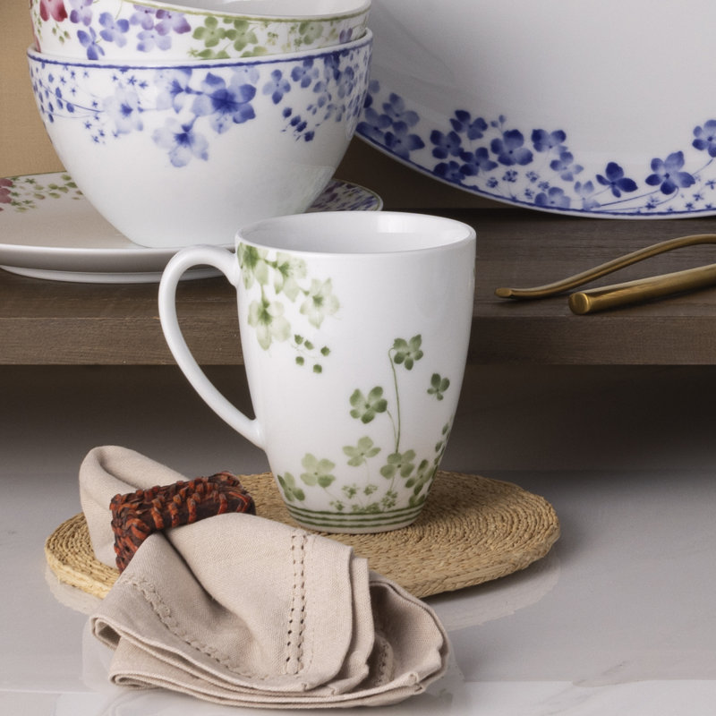 Noritake Bloomington Road Mugs, 16 oz., Vert, 4