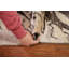 Tapis abstrait à motif de teinture végétale 4 x 4