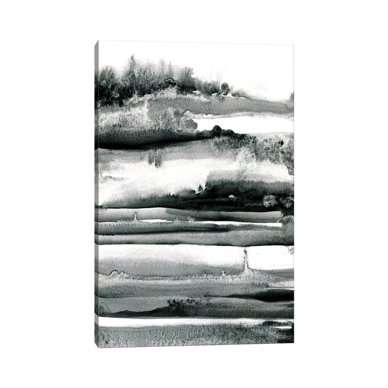 Spring Field Abstract by Lesia Binkin - Wrapped Canvas Painting, 20.32 cm H x 30.48 cm W