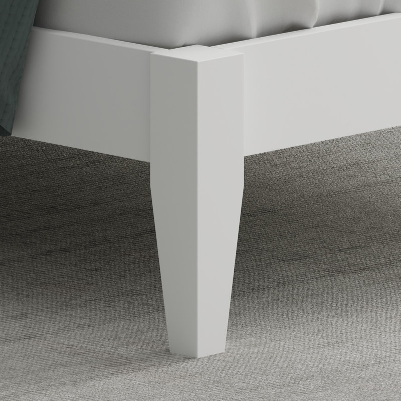Dorothyann Solid Wood Platform Bed, Twin, White