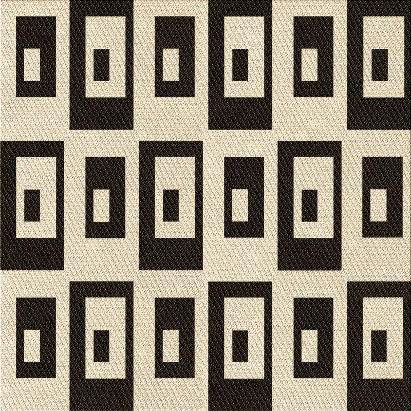 Performance Wool Abstract Indoor Rug, Square 5'