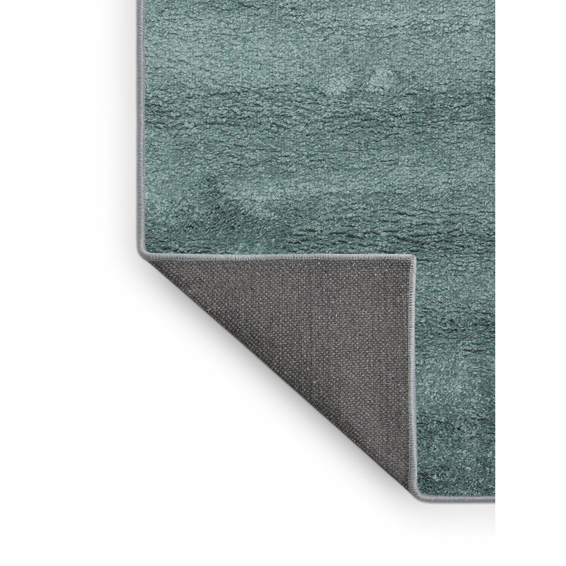 Tapis de zone vert contemporaine, Rectangle 5 pi x 8 pi
