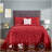 Charleston Collection 100% Cotton Bedding sets, Machine Washable Soft and Breathable 4-piece Chenille Bedspread & Sham with Geometric Embroidery, All season-893647297-806346224