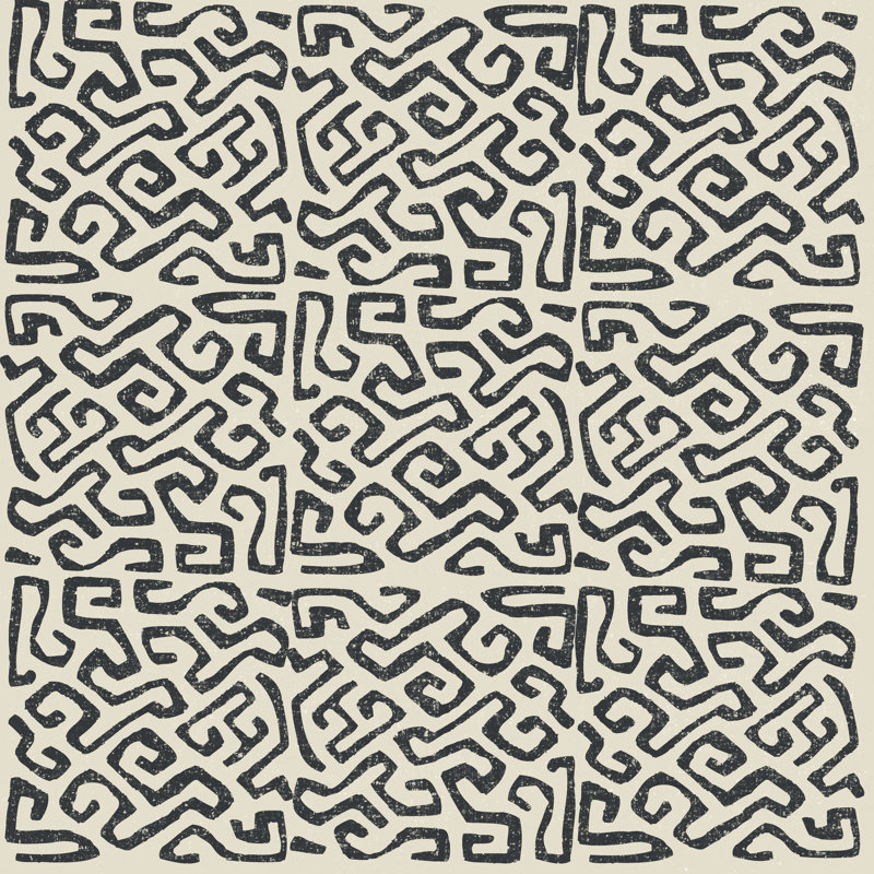 " Kuba Play I Neutral " by Cheryl Warrick, 20" H x 20" W  